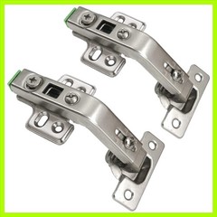 135-Degree Clip-On Lazy Susan Cabinet Hinges – 2-Pack, Stainless Steel