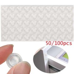 Soft Self Adhesive Pads 50/100 PCS Clear Bumper Feet for Cabinets and Doors
