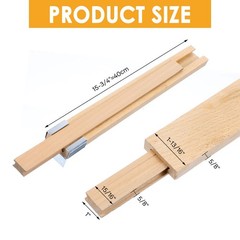 Guías para cajones de madera con montaje inferior y guía central clásica