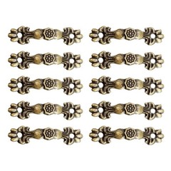 None Handles Cabinets Wardrobes Wooden Boxes Zinc Alloy 10pcs 20 X Screws