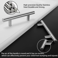 HD201SN 20Pack Brushed Nickel 3.5 In Hole Center Kitchen Cabinet Pulls