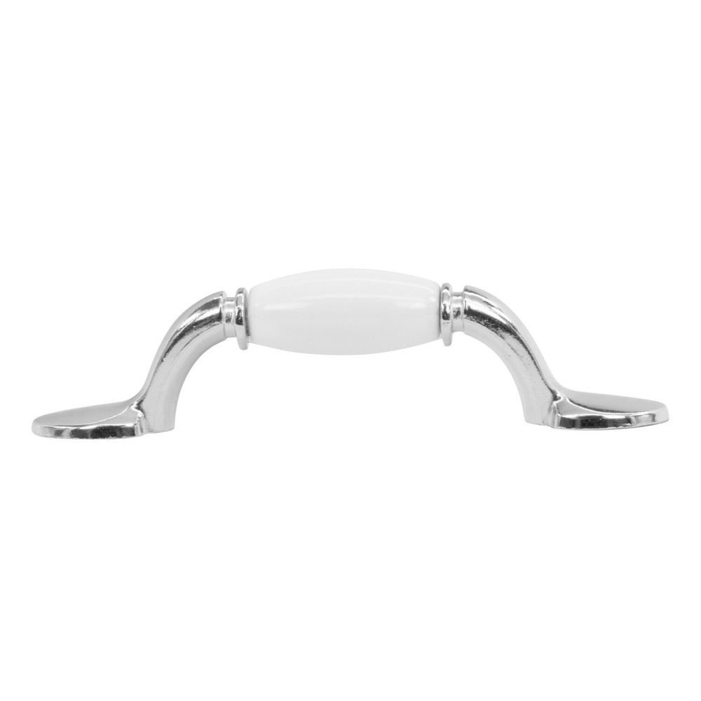 Traditional Flared Sumo 3 In Hole Centers Chrome Cabinet Pull / Handle P208376CH