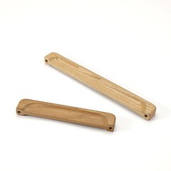 8 PCS 5.04 Inch Walnut Wooden Windbreaker Door Handle Antique Style Long