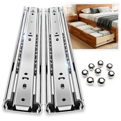 YENUO Heavy Duty Drawer Slides Full Extension Side Mount 12 14 16 18 20 22 24…