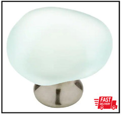 Seaglass 1-13/16 In. (47 Mm) Vintage Aqua And Nickel Round Cabinet Knob