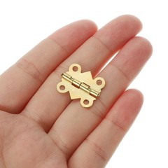 PATIKIL Small Jewelry Box Hinges 3/4 Inch, 12 Pack 90-Degree Mini Butterfly H…