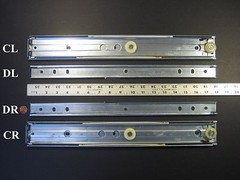 KNAPE & VOGT #1429P-18″ DRAWER SLIDES, FULL-EXTENSION, 100 POUNDS CAPACITY