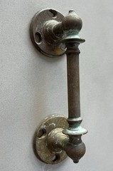 Antique Original Brass Handle Cupboard Door Pull Hardware 16.5cm