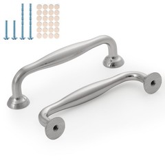 10 Pack Brushed Satin Nickel Cabinet Pulls for Drawers,3-3/4 Inch(96mm) Hole …