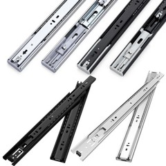 1/5Pair Soft Close/ Basic Stainless Steel Full Extension Drawer Slides 10″-24″