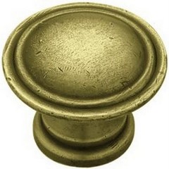 25 Liberty Antique Brass Tumbled Cabinet Knob Drawer Pull Solid Core PN0408C-ABT