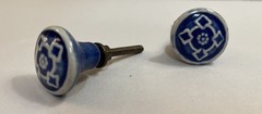 Blue And White Ceramic Cabinet Knob ( Set Of 2) Hobby Lobby Home Decor