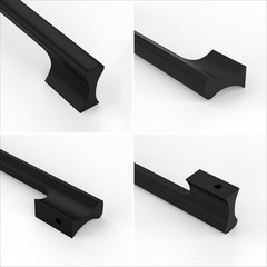 10 PCS Matte Black Cabinet Pulls 3.75 Inch Kitchen Drawer Hardware Handles