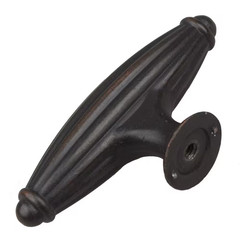 2-1/2 In. Oil Rubbed Bronze Fluted Cabinet Drawer Knobs (10-Pack)