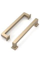 Amerdeco 10 Pack Champagne Bronze Cabinet Pulls 5″ 128mm Kitchen Handles ZH0019