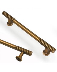 Asidrama 10 Pack 5 Inch(128mm) Antique Brass Cabinet pulls Kitchen Cabinet