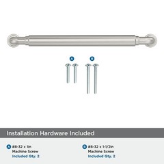Coble BP37664G10 Satin Nickel Cabinet Pull 65/16 Inch 160mm CentertoCenter