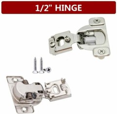 20 Pack 1/2″ Overlay Soft Close Face Frame 105° Compact Cabinet Hinges Handware