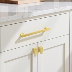 KNOBWELL 30 Pack Brushed Gold 7-9/16 Inch (192mm) Hole Center Cabinet Pulls