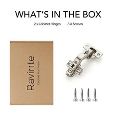 2 Pack Kitchen Cabinet Hinges,135 Degree Door Hinges Compatible with Lazy Susan