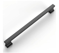 10 Pack 10″ Inch Hole Centers Solid Black Kitchen Cabinet Handles Drawer Pulls