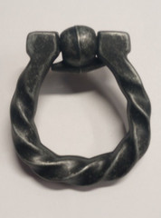 Furniture Hardware Zamac Lone Star Collection Drawer Ring Pull 2″ Pewter