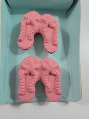 Coastal Home Pink Flip Flops Drawer Cabinet Knobs Pulls Beach Sandstone Textured