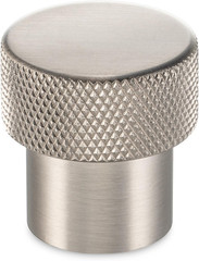 KOOFIZO Knurled Cabinet Knob – Brushed Nickel Pull Handle (25Mm / 1 Inch), 10-Pa