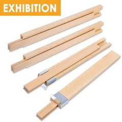 Guías para cajones de madera con montaje inferior y guía central clásica