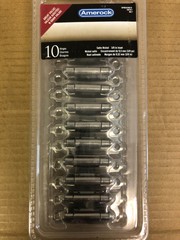 Amerock 3/8″ Inset Self-Closing Face Mount Hinges, 10-Pack