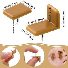 Plastic Drawer Slides Kit – 30PCS of Square & L Shape for Repairing Dressers