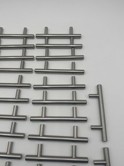 Stainless Steel Drawer Pulls Handles Lot Of 44 With Some Screws 3.5 Inches