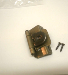 New Full Wrap Self-Closing Single Demountable Cabinet Door Hinge Soft Brass