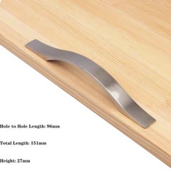 1-50PCS Modern Alloy Kitchen Cabinet Handles Drawer Pulls Brushed Nickel Pulls