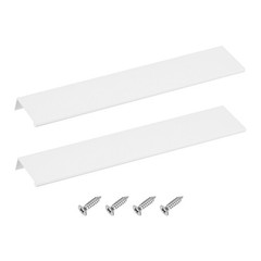 2pcs Cabinet Edge Finger Pull 300mm 11.81″ Hidden Drawer Edge Handles White