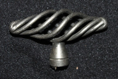 Lot of 5 Bird Cage Oblong Drawer Handle Pull Antique Pewter 2 7/8″ T-Shaped NEW