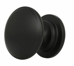 2-Pack Amerock Allison Flat Black 1-1/4″ Mushroom Cabinet Drawer Knob Pull
