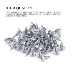 100 Pack #8 X 1/2″ Phillips Truss Head for Drawer Slides Screws for Cabinet Glid