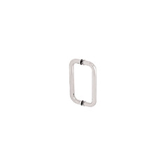 CRL CS10X10PS Polished Stainless 10″ Solid Glass Mounted Standard Pull Handle