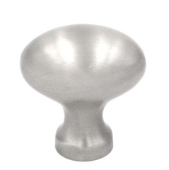Hickory Hardware P9175-15 1-1/4-Inch Solid Brass Ovals Knob, Satin Nickel
