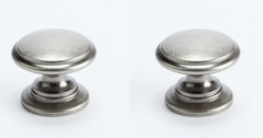 (2 Pack) Berenson 7893-1AP-P Andante 1.1875 Inch Diameter Mushroom Knob
