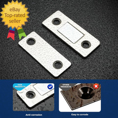 12 Pack Ultra Thin Cabinet Door Catch Stainless Steel Cabinet Magnetic Door Catc