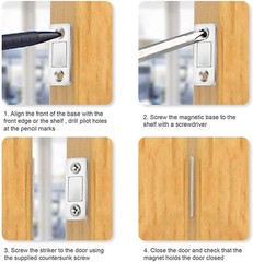 Magnetic Cabinet Catches Door Closer For Closet Cupboard Furniture Hardware