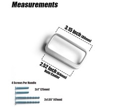 6-Pack 2.5-in Brushed Nickel Cabinet Pulls 64mm Modern Zinc Alloy Drawer Pulls