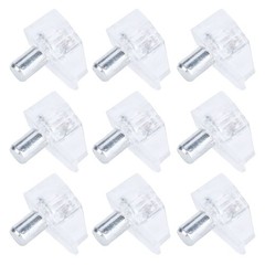 50PCS Clear Shelf Support Pegs Cabinet Clips Holder Durable Sturdy For Furniture
