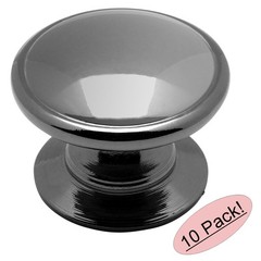 *10 Pack* Cosmas Cabinet Hardware Black Nickel Knobs #4702BN