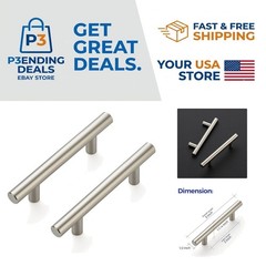 Elegant 6-Pack Brushed Nickel 5-Inch Kitchen Cabinet Handles – Modern Design