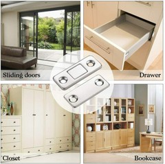 Lot Strong Magnetic Door Closer Cabinet Catch Latch Cupboard Ultra Thin Closures