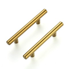30 Pack Brushed Brass Cabinet Pulls Stainless Steel Handles 3 Inch Center