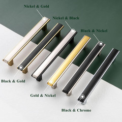 Nickel and Black Cabinet Pulls Brushed Nickel and Matte Black Kitchen Cabinet Ha